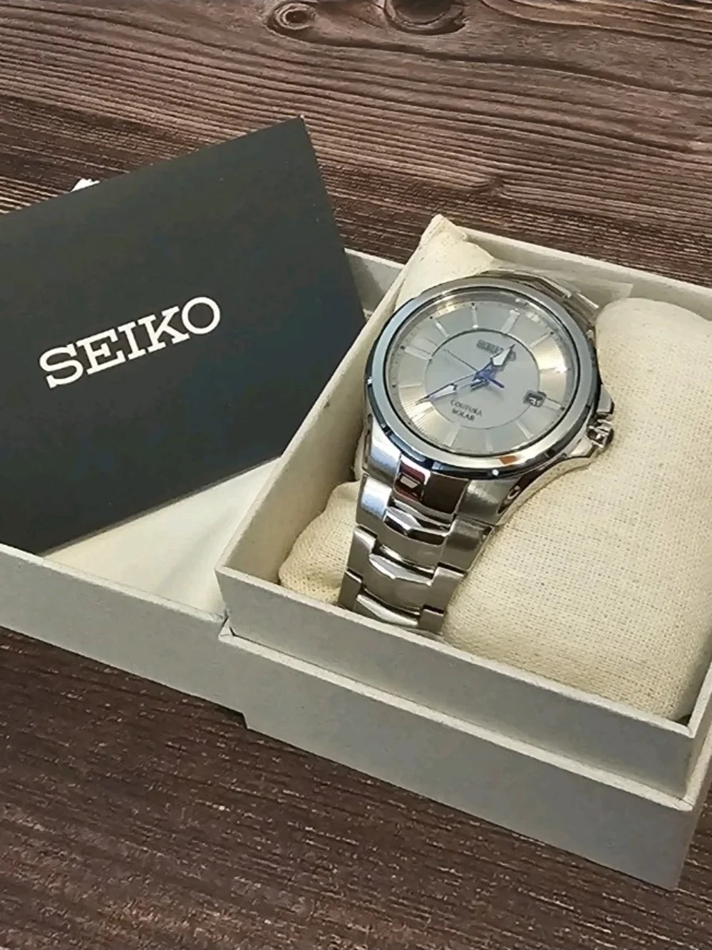 NEW Seiko Men's Coutura Collection Stainless Steel Watch SNE565